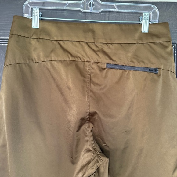 Athleta Radiant Jogger Womens 8 Pants Green Pockets Shiny Elastic Ankle - Picture 8 of 14